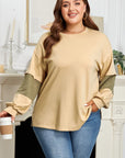 Bethany Patchwork Drop Shoulder PLUS Pullover