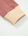 Star Patchwork Reverse Seam Drop Shoulder Sweatshirt