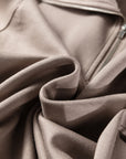 Solid Quarter-Zip Top and Drawstring Pants Set