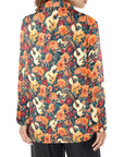 Baha Ranch Colores De Mexico Roses & Guitars Floral Blazer