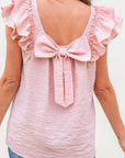 Katelyn Textured Bow Knot Blouse