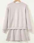 Ava Pullover Drawstring Mini Skirt