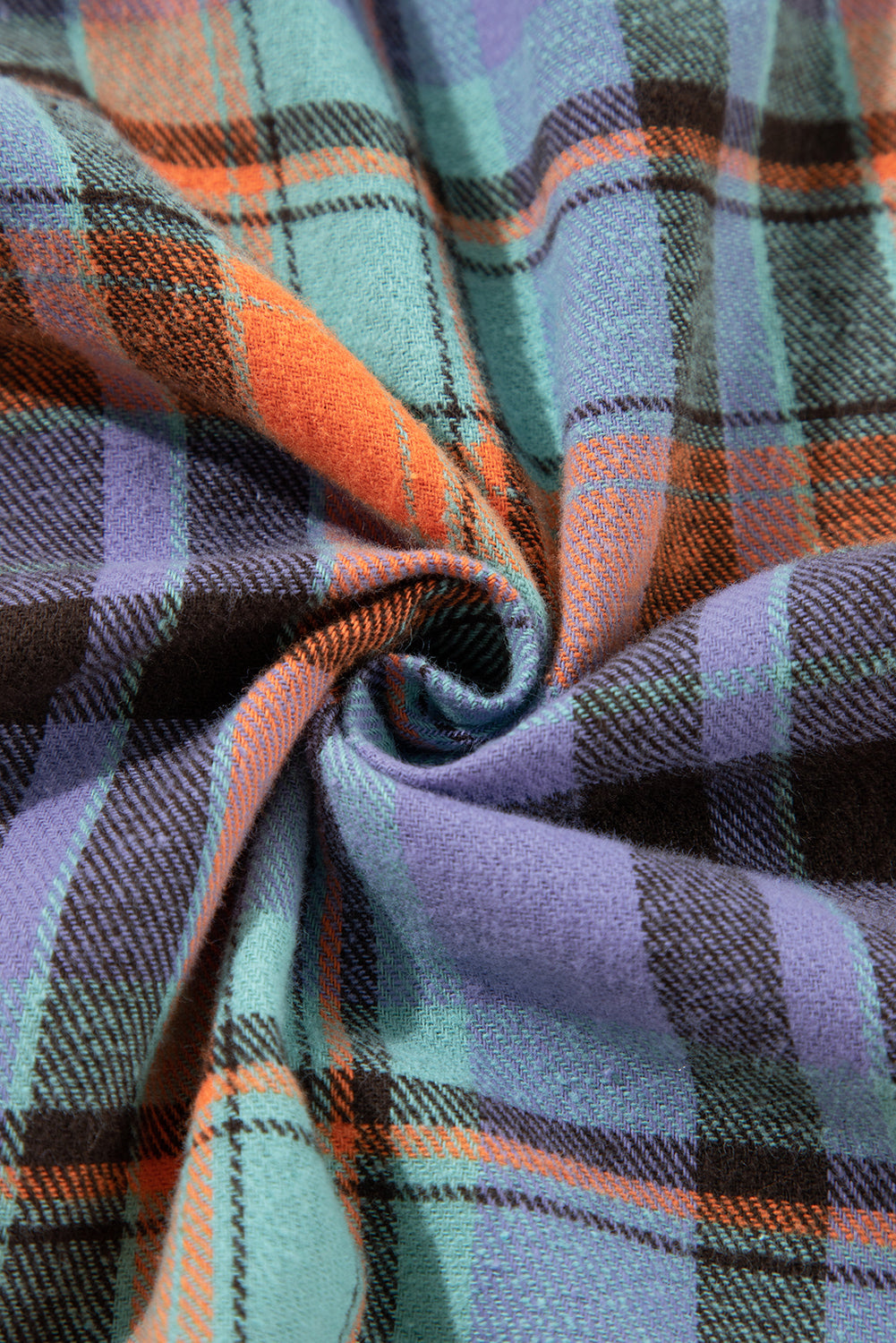 Plaid Button-Up Long Sleeve Shirt