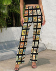 Baha Ranch Vintage Cowboy Collage Western Flare Pants