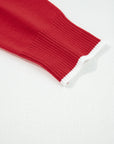 Bow Tie Contrast Trim Cropped Sweater