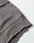 Solid Mineral Wash Boxy Tank Top