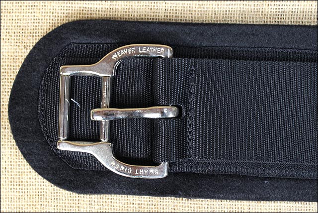 30 In. Weaver Black Felt Lined Straight Horse Cinch Roll Snug Buckle