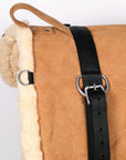 Hilason Western Horse Suede Leather Bareback Pad, Breast Collar & Girth