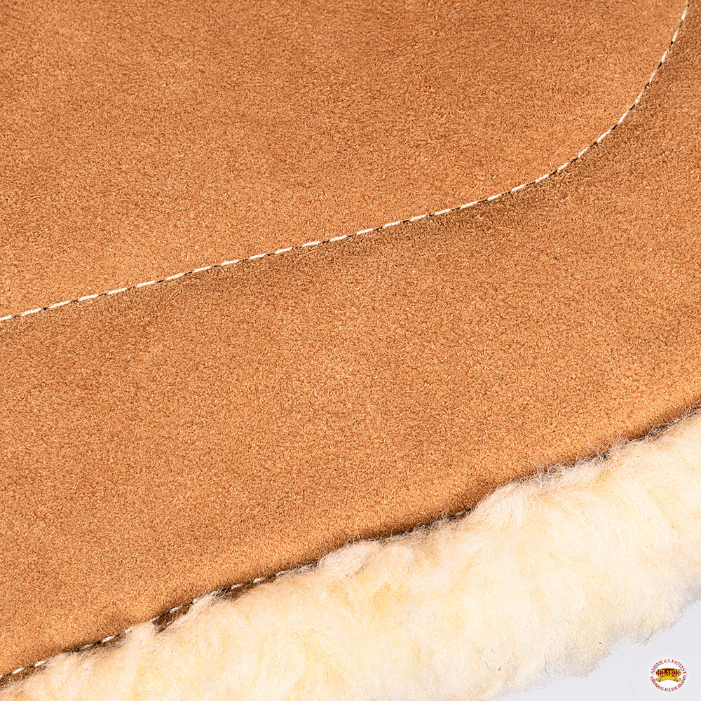 Hilason Western Horse Suede Leather Bareback Pad, Breast Collar &amp; Girth