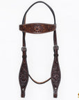 HILASON Western Horse Headstall Breast Collar Set Tack Genuine American Leather