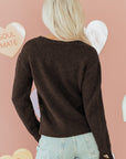Kassidy Heart Metal Cardigan Sweater