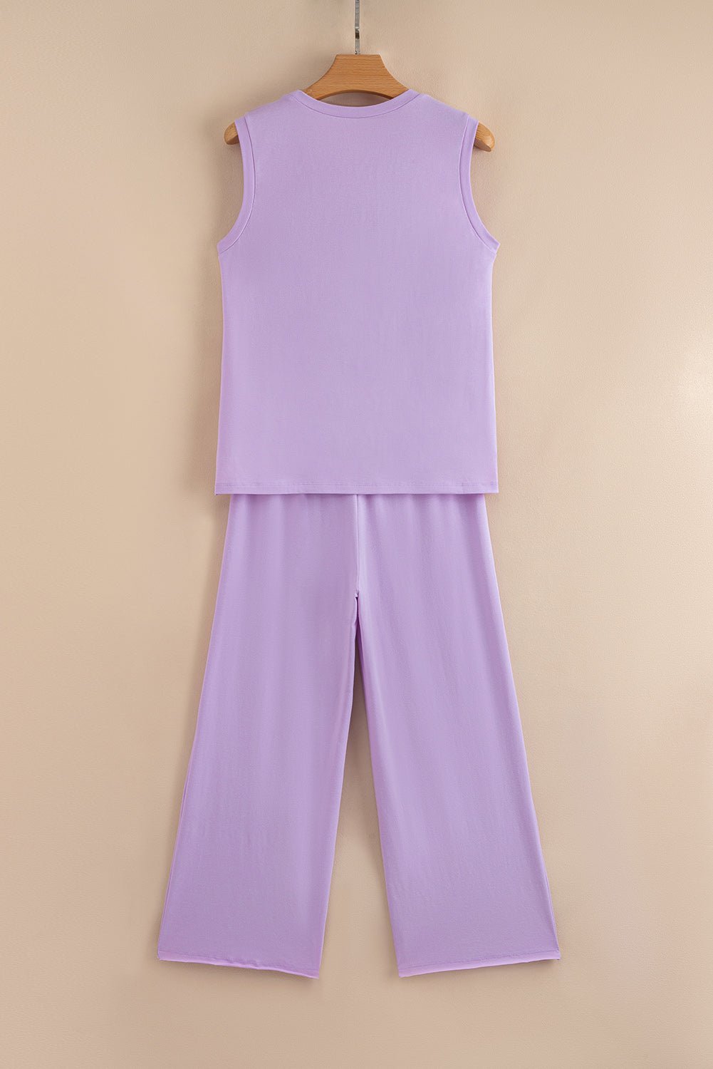 Mineral Wash Round Neck Tank &amp; Pants Set