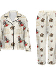 Baha Ranch Christmas Horses Satin Western Pajamas