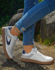 Elizabeth Leather Lace Up Sneakers