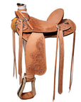 Western Horse Wade Saddle American Leather Ranch Roping Tan Hilason