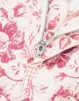 Floral Denim High Waist Pants
