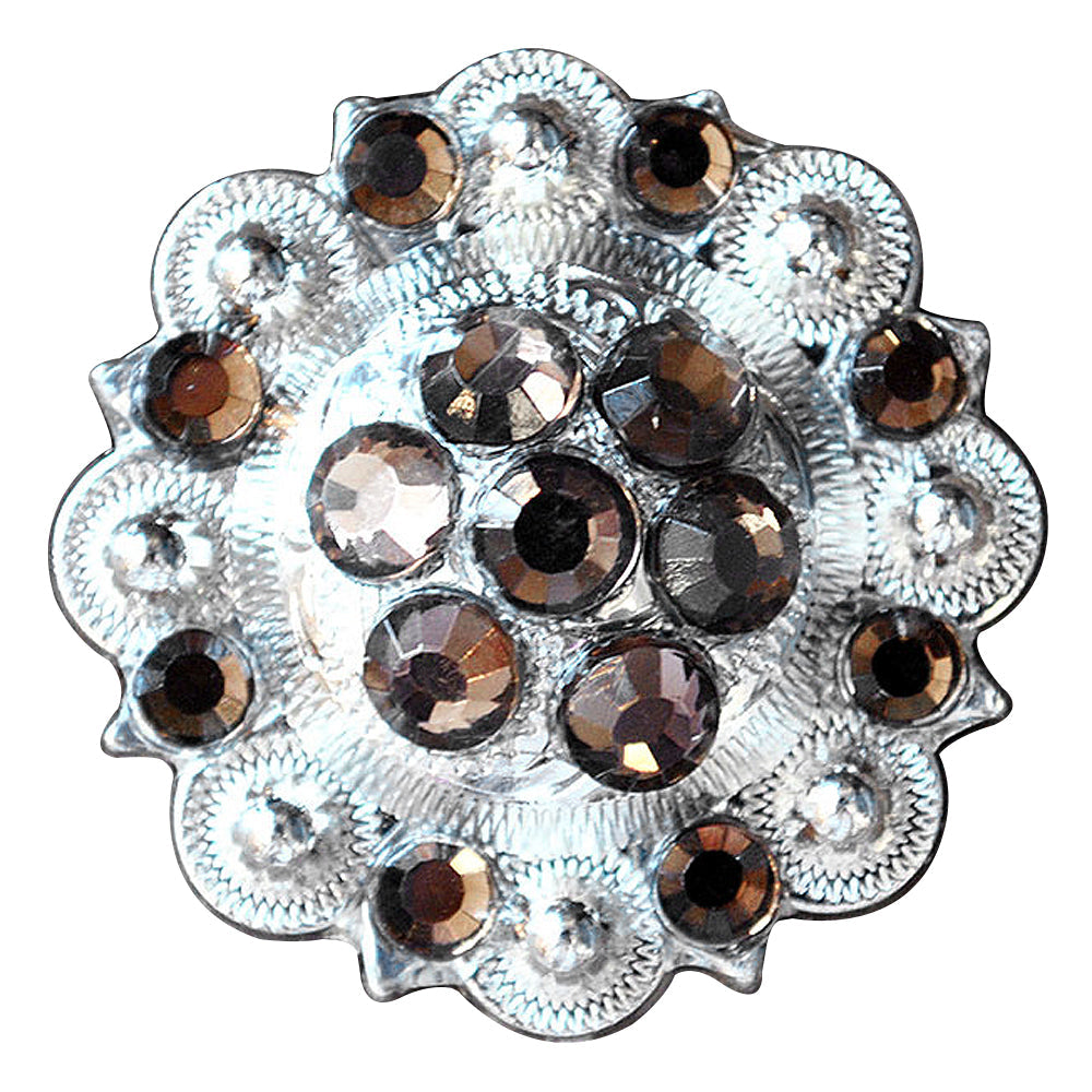 Hilason Western Berry Conchos Glass Rhinestones Bling 1.5" Tack Cowgirl