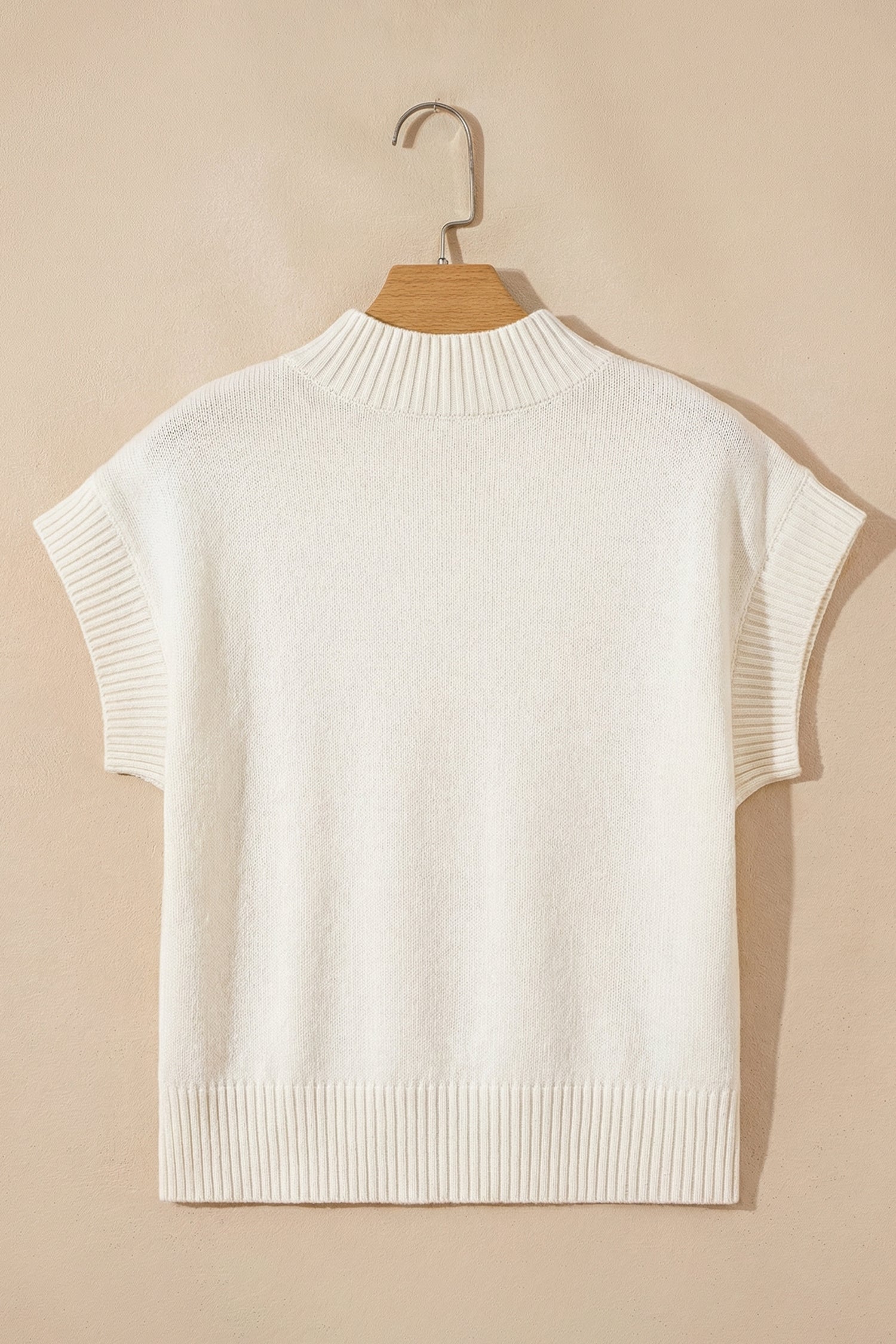 Heart Graphic Cropped Short Sleeve Sweater