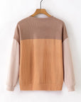 Adaline Ribbed Loose top Long Sleeve Top