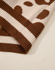 June Printed Knit Casual Sweater