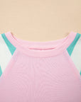 Vanessa Patchwork Raglan Pullover Top