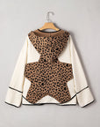 Abigail Piping Open Front Jacket