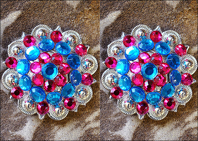 Capri And Fuchsia Crystals Berry Headstall Saddle Tack Cowgirl Hilason