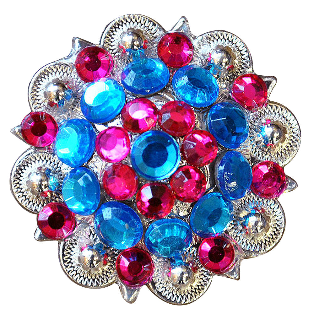 Capri And Fuchsia Crystals Berry Headstall Saddle Tack Cowgirl Hilason