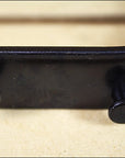 Hilason Black Steel Rodeo Bull Spurs 22-1/2 Deg Shank
