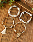 Mariana Beaded Fringed Layered Bracelet