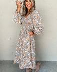 Indy Puff Sleeve Long Dress