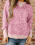 Wrenlee Print Patchwork Sweatshirt