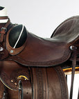 Western Horse Wade Saddle American Leather Ranch Roping Dark Brown Hilason