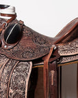 Western Horse Wade Saddle American Leather Ranch Roping Dark Brown