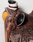 Western Horse Wade Saddle American Leather Ranch Roping Dark Brown