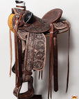 Western Horse Wade Saddle American Leather Ranch Roping Dark Brown