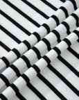 Stripe Cap Sleeve Henley Top & Shorts Set