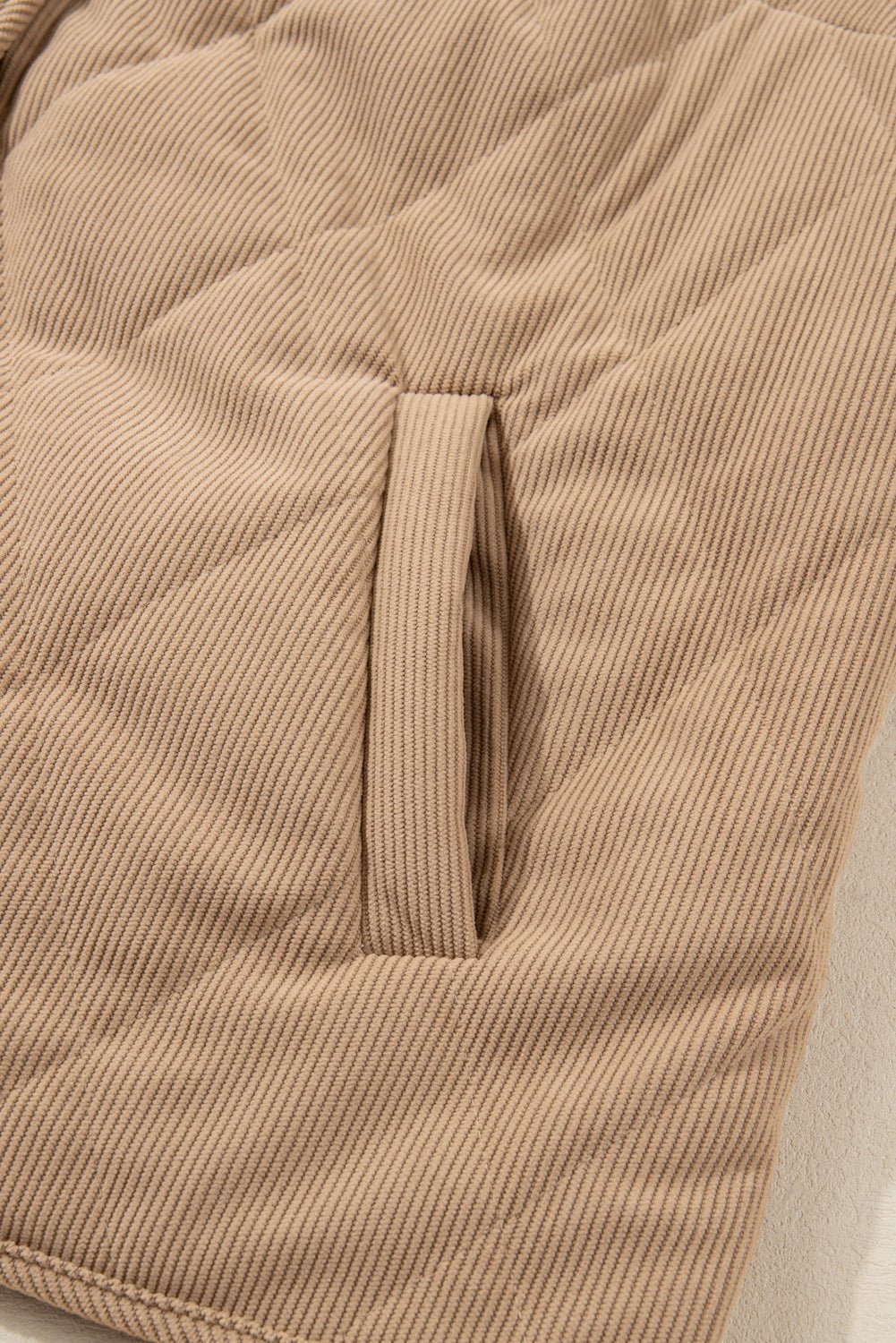 Elizabeth Cord Snap Vest Plus Jacket