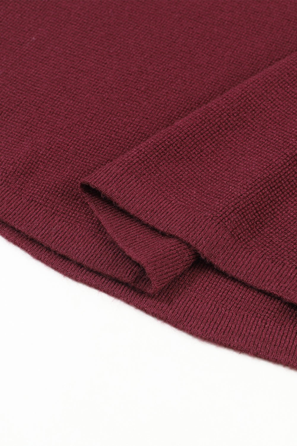 Aria Sleeve Plain Knit Sweater