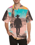 Baha Ranch Retro Pop Western Mystery Cowboy Men's Camp Shirt