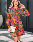 Anna Smocked Ruffled Mini Dress