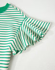 Sol Ruffle Short Sleeve Top