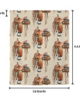 Saddle Print Window Curtain Drapes 52"x63" Made in America