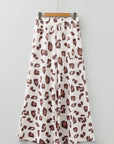 Leopard Drawstring High Waist Pocketed Pants
