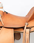 Western Horse Wade Saddle American Leather Ranch Roping Tan Kote