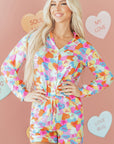 Remi Heart Collared Tunic Shirt