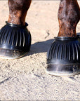 Large Professional Choice Pull On Rubber Flexible Horse Bell Boot Black