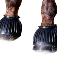 Medium Professional Choice Pull On Rubber Horse Bell Boot Black
