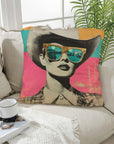 Baha Ranch Retro Pop Western Cool Cowgirl Pillow Case Made in America