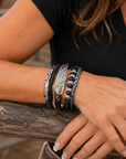 Onyx Boho Multi Strand Wrap Bracelet